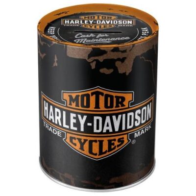 HUCHA LATA HARLEY DAVIDSON LOGO GENUINO - Imagen 2