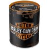 HUCHA LATA HARLEY DAVIDSON LOGO GENUINO