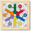 PARCHIS 4 Y 6 JUGADORES 44x44 CRISTAL MARCO MADERA