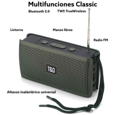 RADIO+ALTAVOZ BLUETOOTH+LINTERNA T&G - Imagen 2