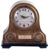 RELOJ MESA 22X22 CM. RADIO RETRO DORADA