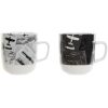 TAZA MOTIVO AVIACION 2 COL.