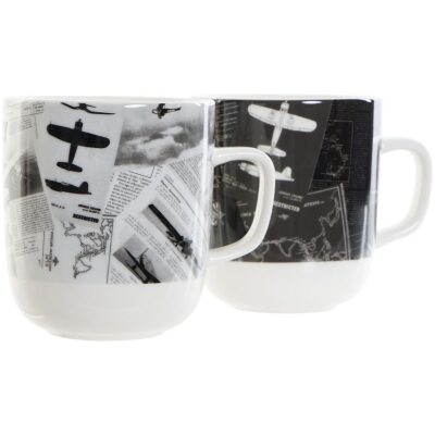TAZA MOTIVO AVIACION 2 COL. - Imagen 3