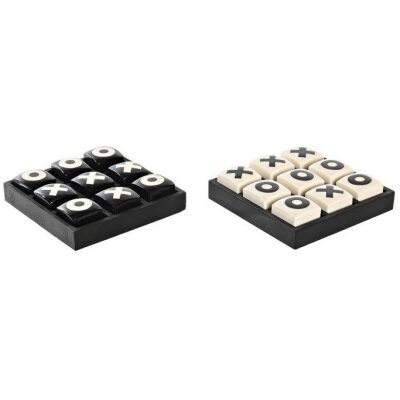TRES EN RAYA MADERA 12X12 PZAS. BLANCAS O NEGRAS