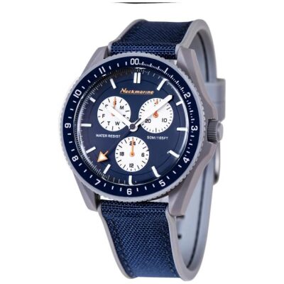 RELOJ NECKMARINE RECICLADO AZUL - Imagen 2
