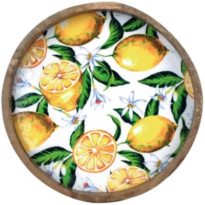 BANDEJA REDONDA 35 CM. LIMONES - Imagen 2