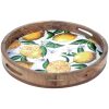 BANDEJA REDONDA 35 CM. LIMONES