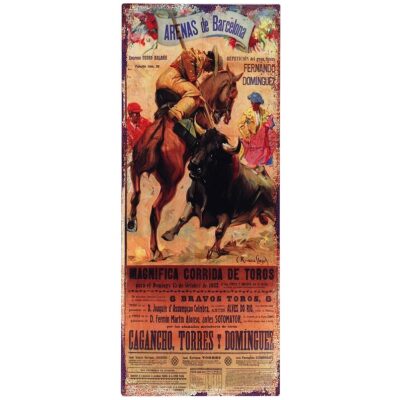 CHAPA 50X20 PLAZA TOROS ARENAS DE BARCELONA
