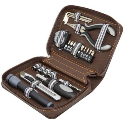 ESTUCHE HERRAMIENTAS SIMIL MARRON 23 PZAS.