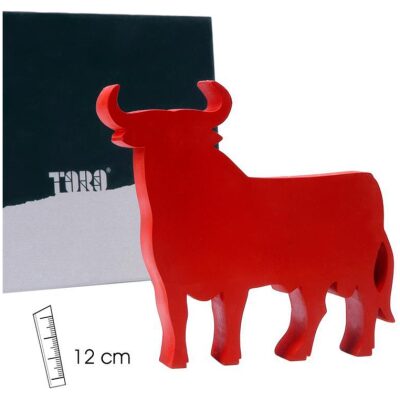 FIGURA TORO ROJO 12 CM.