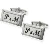GEMELO PLATA RECTANGULAR CON GRABADO FECHA - Imagen 2