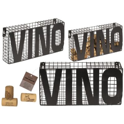 GUARDA TAPONES PARED REJILLA VINO - Imagen 2