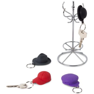 LLAVERO SET 4 SOMBREROS CON PERCHERO