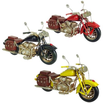 METAL MOTO 27 CM CON ALFORJA COL. SURTIDOS