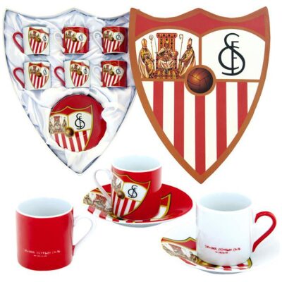 SET 6 TAZAS CAFE ESCUDO SEVILLA FUTBOL