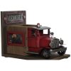 SUJETALIBROS MADERA CAMION BOMBERO VINTAGE - Imagen 2