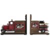 SUJETALIBROS MADERA CAMION BOMBERO VINTAGE