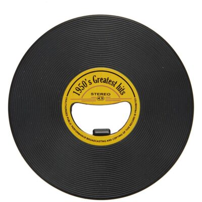 ABRECHAPAS DISCO VINILO EN METAL
