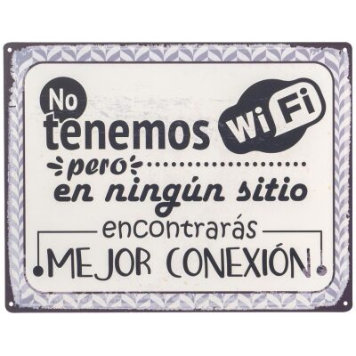 CHAPA METAL 33X2 NO TENEMOS WIFI.................