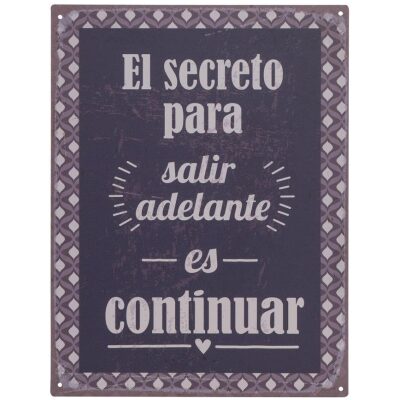 CHAPA METAL 33X25 EL SECRETO ...............