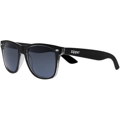 GAFAS SOL ZIPPO NEGRAS FILO TRANSPARENTE