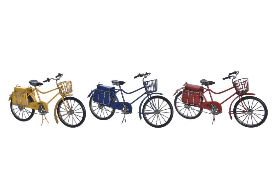 BICICLETA CON ALFORJA Y CESTA 3 COL
