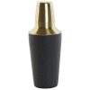 COCKTELERA INOX  NEGRO INT DORADA