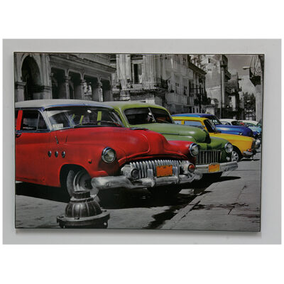 CUADRO 50X70 COCHES CUBANOS