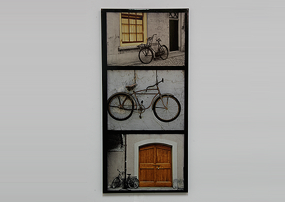 CUADRO 80X38 TRIPLE BICICLETA