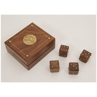 DADOS CAJA PUNTOS MADERA