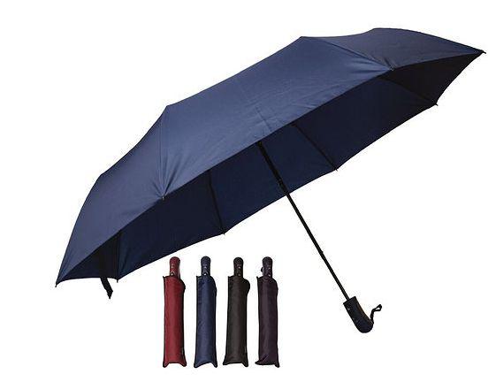 PARAGUAS EXTRA GRANDE PLEGABLE LISO FILO BICOLOR