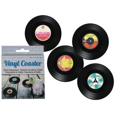 POSAVASO DISCOS VINILOS DECORADOS
