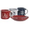 SET 6 TAZAS PLATOS MOT  NAUTICO COL  SURTIDOS
