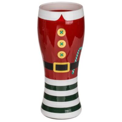 VASO CERVEZA DISFRAZ PAPA NOEL