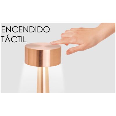 LAMPARA LED DISEÑO TACTIL 3 TONOS LUZ MOD  ACERO