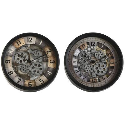 RELOJ PARED 33 CM  METAL CON MOVIMIENTO 2 MOD