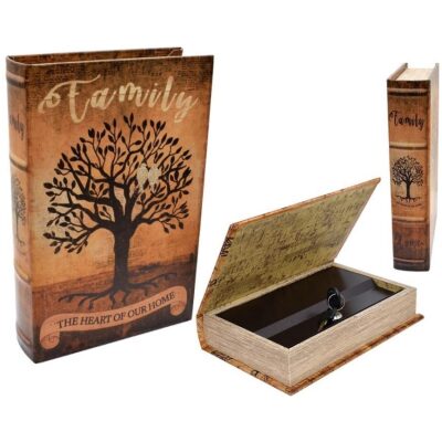 HUCHA CAJA FUERTE LIBRO ARBOL DE LA VIDA