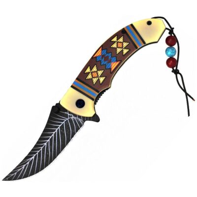 NAVAJA 8 5 CM  ALBINOX INDIA HOJA PLUMA