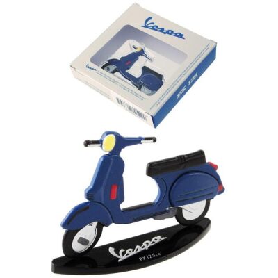 MINIATURA VESPA BIDIMENSIONAL MOTO AZUL