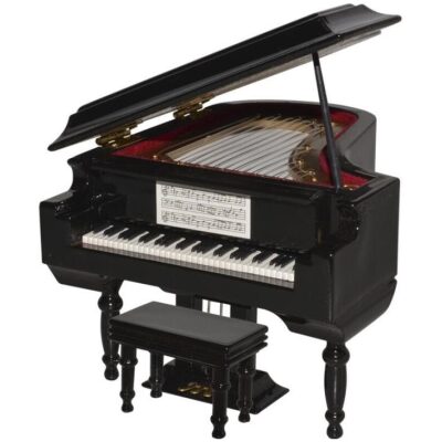 PIANO DE COLA EN MADERA 14X11X9CM