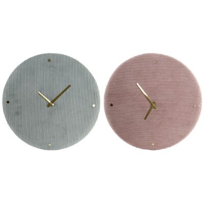 RELOJ PARED DIGITAL 28X28 SEGUNDERO CIRCULAR AZUL - Heracles