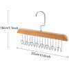 PERCHA PARA CINTURONES MADERA NATURAL