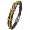 PULSERA I PIEL HILO ESLABON COL  SURTIDOS