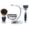 SET AFEITADO CON CUENCO  AZUL