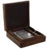 CARTAS DADO CAJA MADERA SIMBOLO POCKER