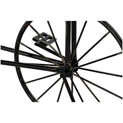 CONSOLA METAL ABETO BICICLETA NEGRA 128X40X82 CM