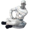 FIGURA MARINERO SENTADO  BOTELLERO