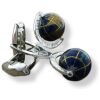 GEMELOS PLATA BOLA DEL MUNDO
