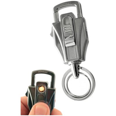 MECHERO USB LLAVERO CROMADO 