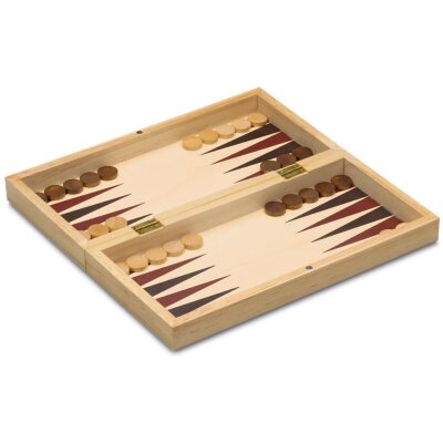 AJEDREZ DAMAS BACKGAMMON PLEGABLE 35X15 CM